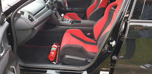 Honda Civic Type R FK8 Fire Extinguisher Bracket installed