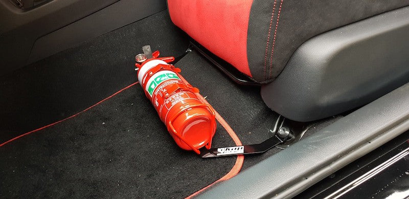 Honda Civic Type R FK8 Fire Extinguisher Bracket installed