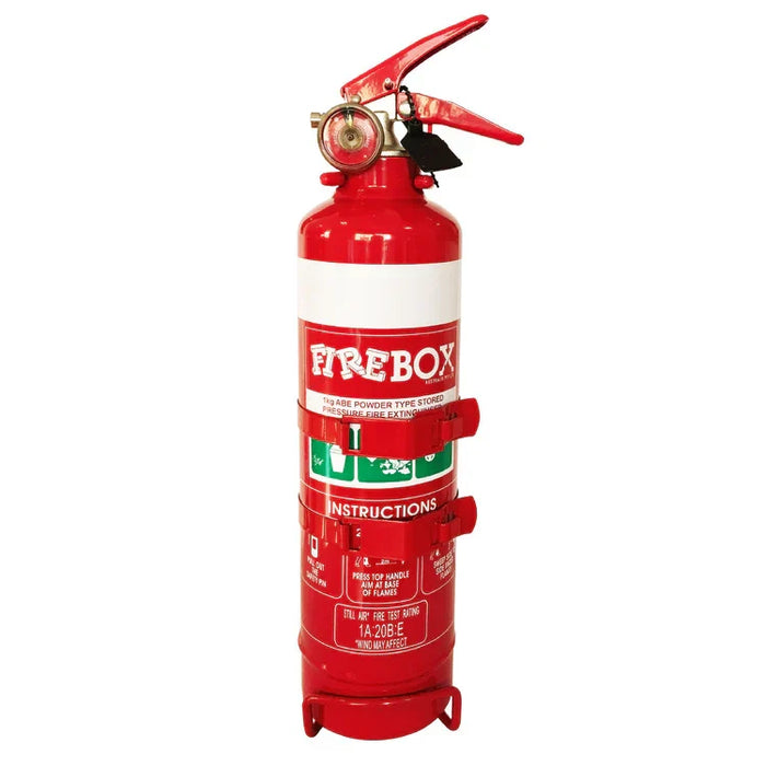 1kg twin latch metal dry powder fire extinguisher