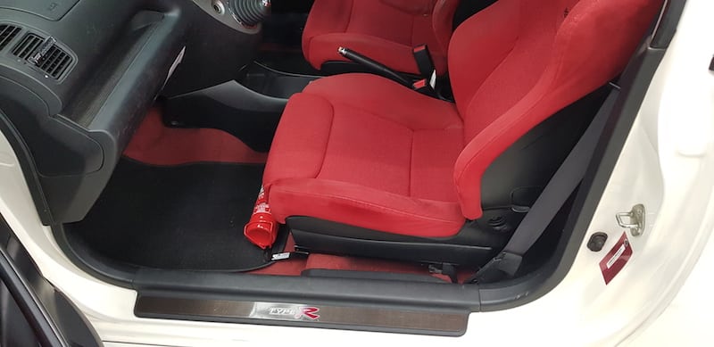 Honda Civic EP3 Fire Extinguisher Bracket installed