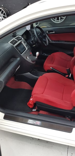 Honda Civic EP3 Fire Extinguisher Bracket installed