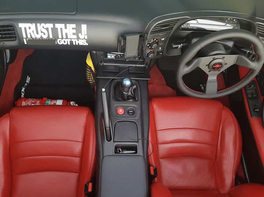 Honda S2000 Fire Extinguisher Bracket installed